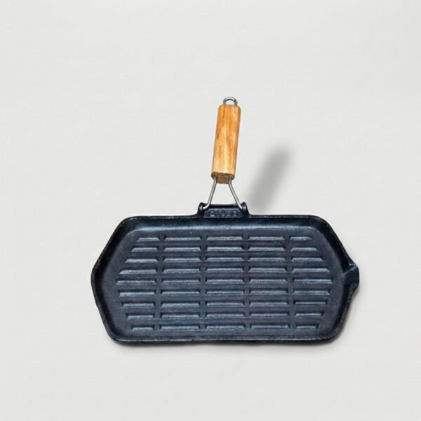 Plancha de hierro mango de madera