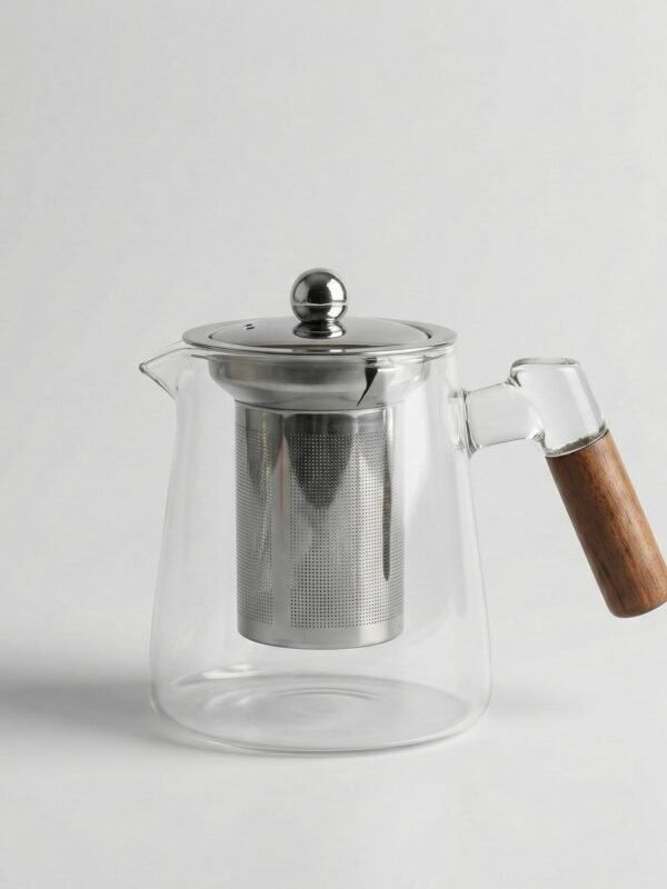 Tetera de vidrio con filtro de acero 450ml