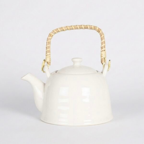 Tetera de Cerámica Blanca