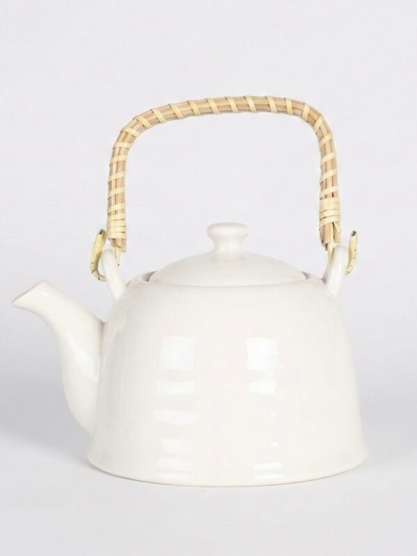 Tetera de Cerámica Blanca