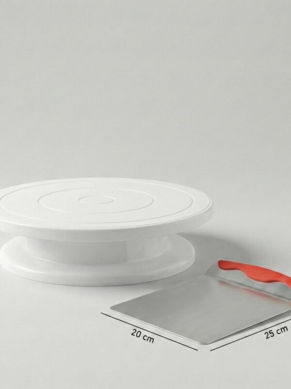 Plato giratorio 28cm + espátula transportadora