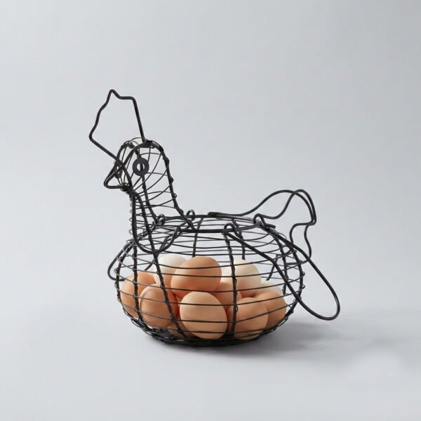 Huevera Canasto Forma Gallina