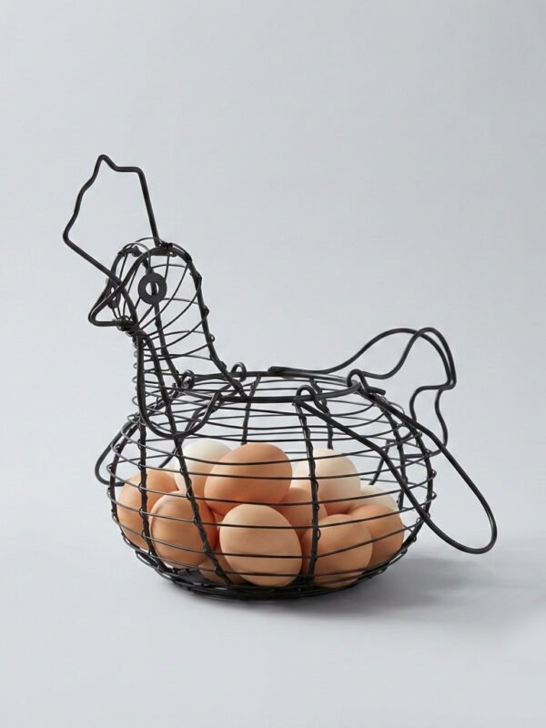 Huevera Canasto Forma Gallina