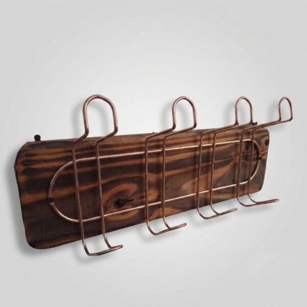 Perchero Pared Madera Hierro