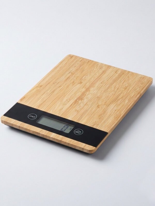 Balanza Digital Cocina Base Bambú