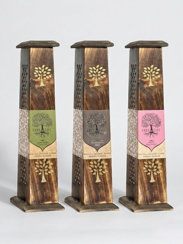 Porta Incienso Torre De Madera