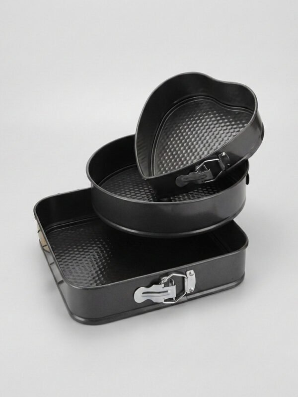 Set 3 Tortera Cuadrada Redonda Corazón Desmontable