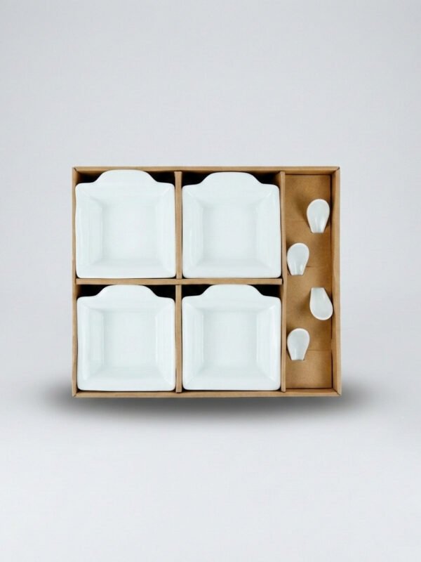 Set Copetinero De Ceramica Con cucharas