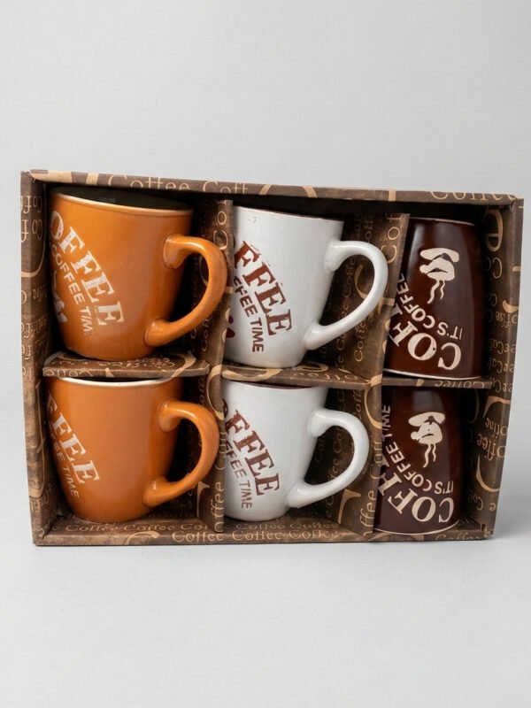 Set Jarros X 6 Cafe De Ceramica Surtido