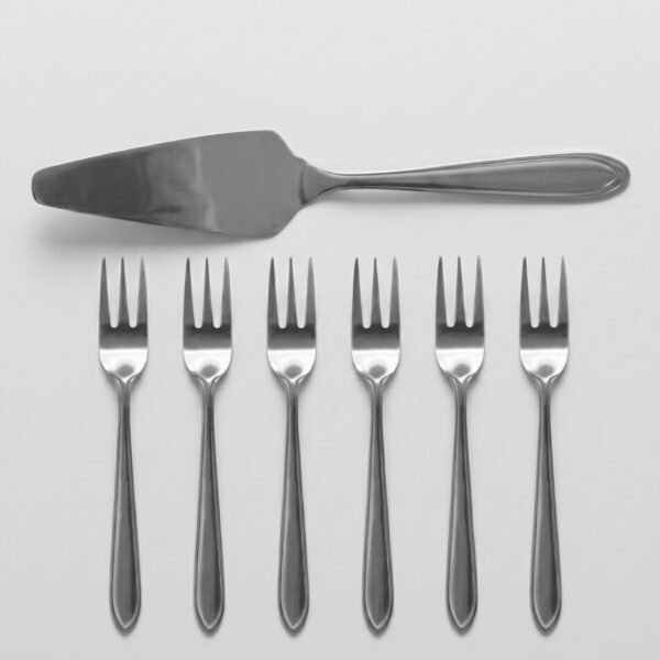 Set tenedor postre x6 + pala de torta