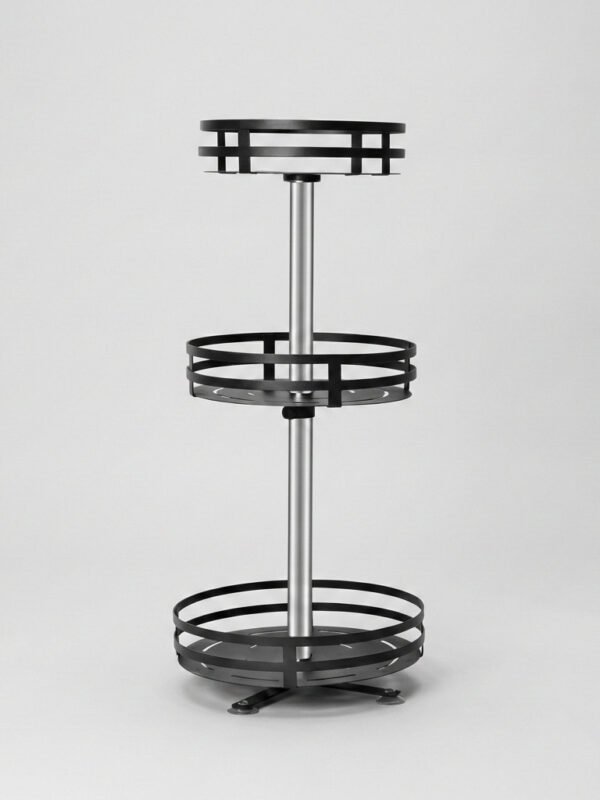 Frutero De Metal 3 Estantes Negro