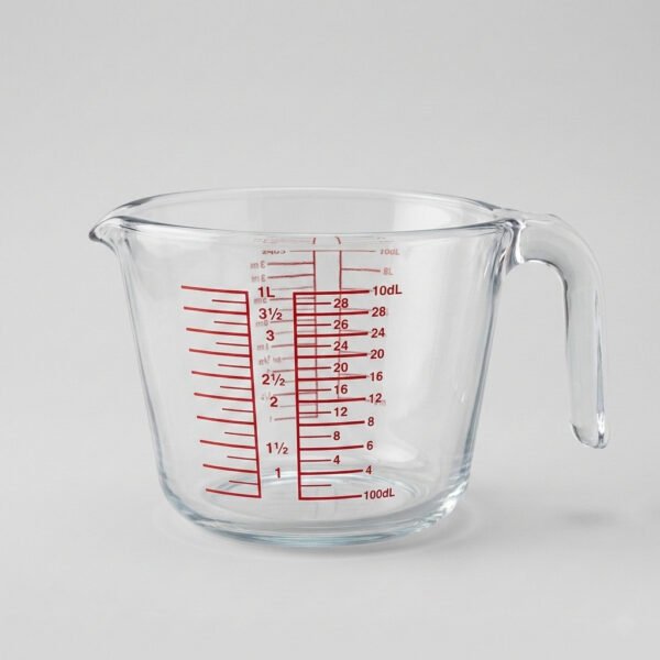 Jarra Medidora de Vidrio 1lt Oz. Lb. Cups. Lt