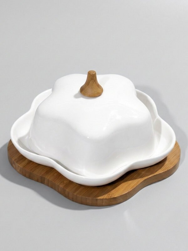Mantequera Ceramica Y Bambú