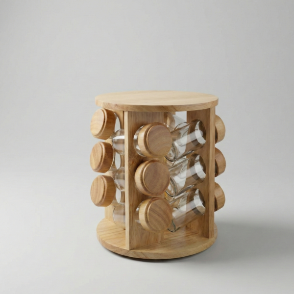 Especiero de madera 12 frascos