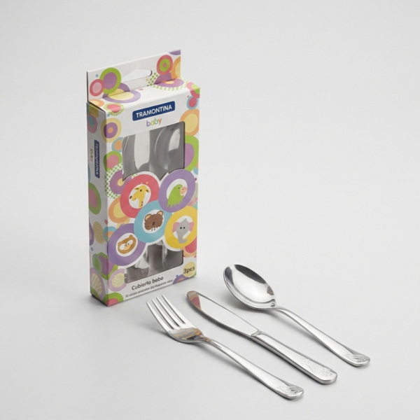 Cubiertos de Bebe x3 tramontina