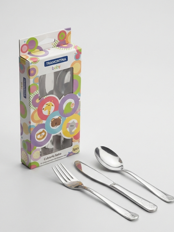 Cubiertos de Bebe x3 tramontina