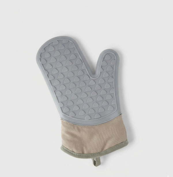 Manopla de tela y silicona