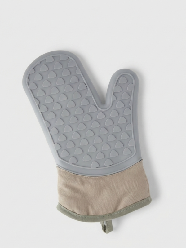 Manopla de tela y silicona