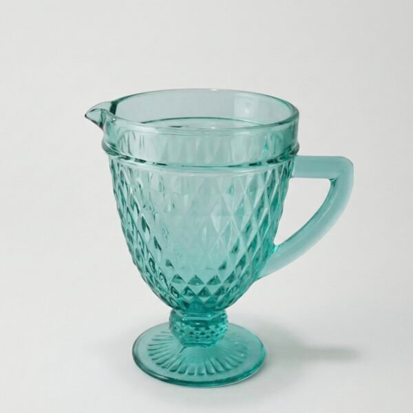 Jarra 1Lt vidrio labrado