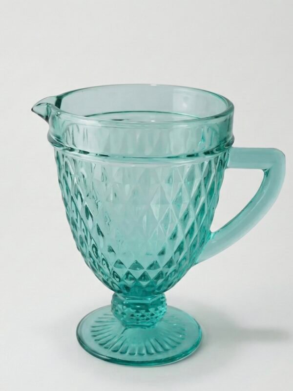 Jarra 1Lt vidrio labrado