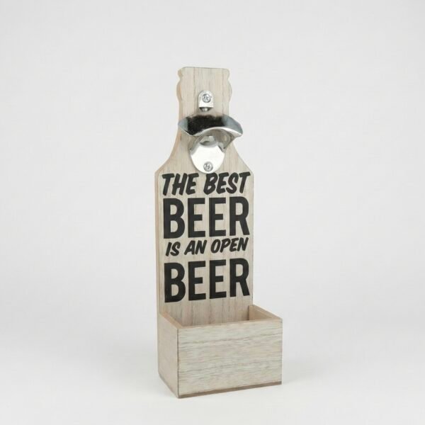 Destapador de pared con cajón para tapitas