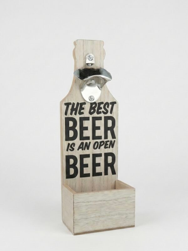 Destapador de pared con cajón para tapitas