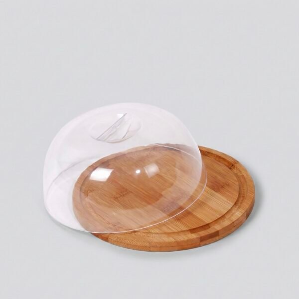 Quesera madera y acrílico